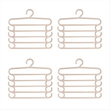 Perchero multifuncional para pantalones, para el hogar, ahorra espacio, multicapa, para armario, pinzas para ropa de 5 capas