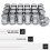 1709D-24AM Kromi, M14x1.50 Duplex-pullistumamutteri Select ///Ram -malliin, 24 kpl 6