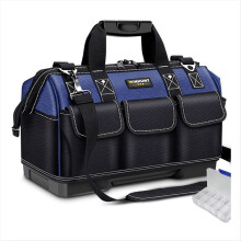 18-Zoll-Elektriker-Werkzeugtasche, multifunktionale Tasche aus Oxford-Gewebe, wasserdicht und abriebfest