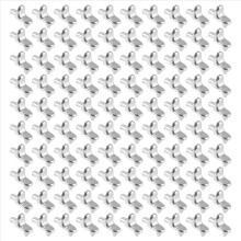 100 clavijas de soporte para estantes, pasadores laminados para armarios, vidrio niquelado, soporte de fijación, herrajes para muebles
