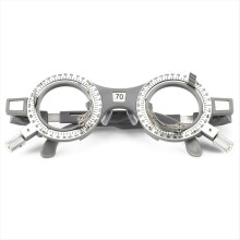 1 armação de lente de teste para optometria, instrumento oftálmico, opção de distância interpupilar fixa, PD70