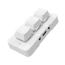 MK321-Pro räätälöity näppäimistö mekaaninen sininen kytkin RGB-valo 3-tila USB + 2.4G langaton + Bluetooth-yhteys