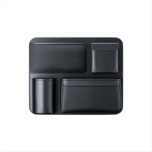 Bolsa de couro para porta-malas de carro, organizador de encosto de banco traseiro para SUV, com bolso para guardar ferramentas e copos de água.
