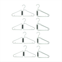 perchas plegables de plástico portátiles para ropa, de viaje (verdes)
