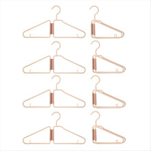 perchas plegables de plástico portátiles para ropa, perchas de viaje