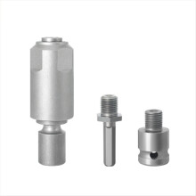 Adapter zur Umwandlung eines Schlagschraubers in einen Elektrohammer. Verwendet die Schnittstelle mit Bohr-/Schlagschraubern.