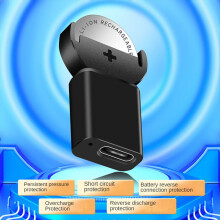 Cargador de batería de botón de litio tipo C para baterías LIR2032, LIR1632, LIR2025, LIR2016 y LIR2032H de larga duración, sin cable.