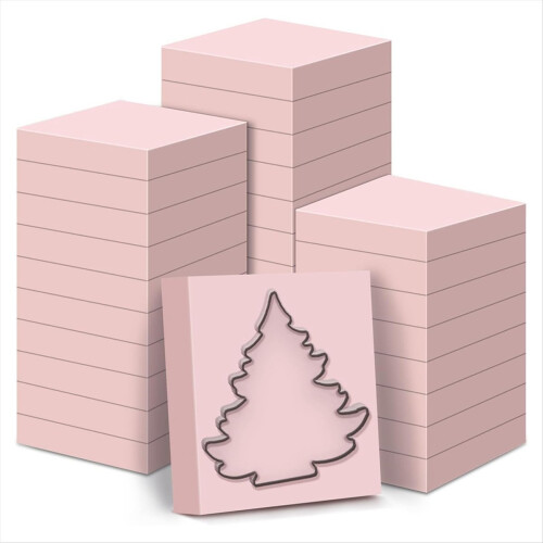 Conjunto de 30 blocos de linóleo macios de borracha rosa para escultura, 5 x 5 cm (2 x 2 polegadas), para artesanato. 1