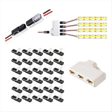 30er-Packung Doppeldraht-Steckverbinder, 2/3/4-polige 3-Wege-LED-Steckverbinder für Niederspannung