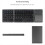 Teclado Bluetooth plegable inalámbrico con panel táctil para iOS/Android/tableta/teléfono móvil plateado 7