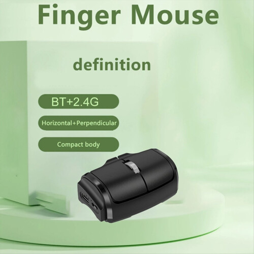 Mouse sem fio Bluetooth 2.4G com 1000 DPI, anel para uso horizontal e vertical, perfeito para PC e laptop. 1