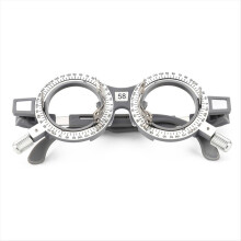 1 armação de lente de teste para optometria, instrumento oftálmico, opção de distância interpupilar fixa, PD58
