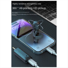 Microfone de lapela sem fio K35Pro para câmera, celular, gravação de vídeo, alto-falante e fone de ouvido.