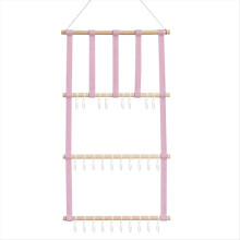 Haaraccessoires-Halter, Schmuckorganizer mit Schleifen für Mädchen, Hängende Scrunchies, Wanddekoration B