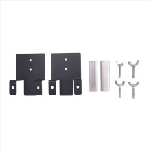 Conjunto de 2 peças de fixadores antiderrapantes para colchões com estrutura metálica, com juntas ajustáveis e barra de retenção.