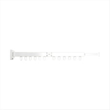 Tendedero de pared plegable de aleación de aluminio, ideal para balcón, dormitorio, cocina, sala de estar, color blanco.