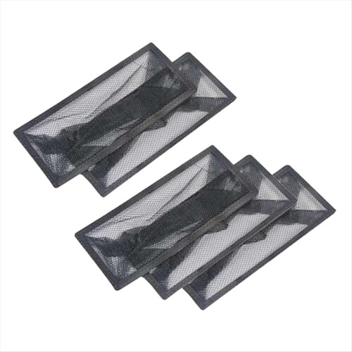 Grade de ventilação de piso com filtro, conjunto de 5 peças com tela de malha de 4x10 polegadas.