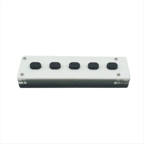 Teclado silencioso de silicone com Bluetooth para programação personalizada, 5 teclas, macropad, copiar e colar, teclado USB, Bluetooth + USB 1