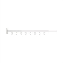 Tendedero de ropa plegable de aleación de aluminio para montar en la pared, perfecto para balcón, dormitorio, cocina, sala de estar, color blanco.