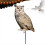 Vogelabwehr-Schild aus Acryl, Eulen-Imitat, reflektierend, für Obstgarten, Balkon oder Garten 5