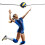 Hulpmiddel voor volleybaltraining, Spike Hitting Serving Trainer, Verstelbare Belt Bouncing Trainer 6