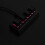 Teclado mecânico mini programável com 4 teclas, switch vermelho, Ctrl, CV e Enter, compatível com NKRO, para jogos e escritório, preto. 6
