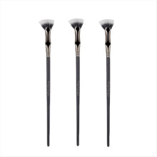 Gegolfde wimperborstel, waaierborstel voor wimpers, wimperseparator, kam boven en onder ogen (3 stuks)