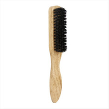 Escova para alisar o cabelo, escova de cerdas de javali, para barba, para homens e mulheres, amarela.