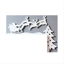 Decoração de parede natalina em metal, placa decorativa interessante para pendurar em casa.