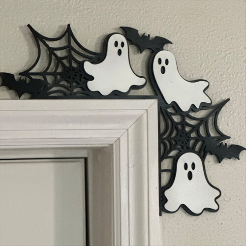 Halloween-Tür, Horror-Rahmen-Wanddekoration, Skulptur, Statue 2