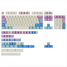 Conjunto de 150 teclas em PBT com perfil Cherry e tecnologia de sublimação, compatível com a maioria dos teclados mecânicos.