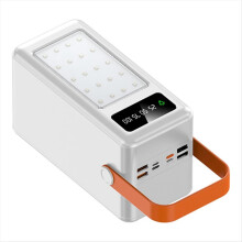 Carcasa para batería 18650 de 35 ranuras con linterna LED para aventuras al aire libre, cargador USB PD QC3.0 de 22,5 W (no incluido)