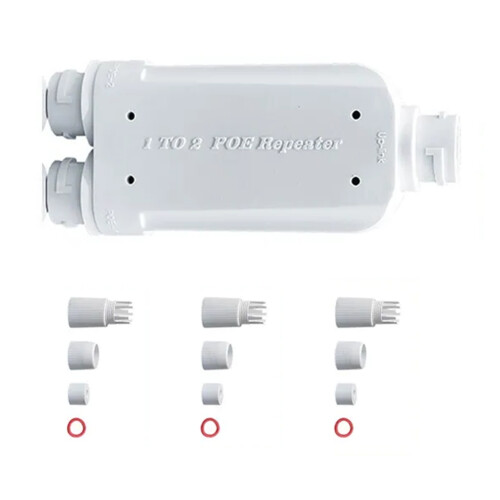 Επαναλήπτης POE 48V 1 σε 2 PoE Extender IP66 Αδιάβροχη επέκταση 10/100Mbps 500m για κάμερα Switch