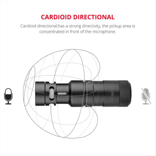 Ruisonderdrukkende condensatormicrofoon Camera-opname Interview USB Direct Broadcast Mini 1