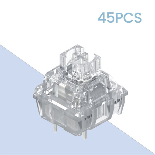 45PCS Διακόπτης Ice Static V2 39gf Silent Linear για μηχανικό πληκτρολόγιο, DIY Custom Switches 2