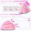 Mouse verticale ergonomico ricaricabile wireless USB 2.4G per computer portatile da gioco rosa 7