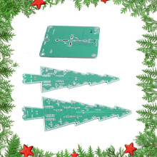 7 kleuren kerstboom elektronische stage doe-het-zelf kits multifunctionele kleurrijke stereoscopische LED-flitser bulkmodule