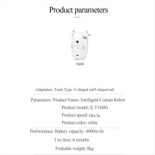 2 Stück TUYA Smart Bluetooth Vorhangroboter / U-Schienen-Schienen Automatischer Vorhangöffner Fernbedienungsmotor