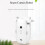 2 pezzi TUYA Smart Bluetooth Tende Robot / Binari U-Rail Aprite Tende Automatico Telecomando Motore 8