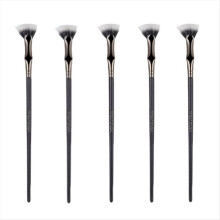 Gegolfde wimperborstel, waaierborstel voor wimpers, wimperseparator, kam voor boven- en onderoogleden (5 stuks)