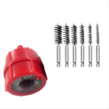 Limpiador de tuberías de cobre para taladro eléctrico, limpia/broncea tuberías de latón y tubos de soldadura, con cerdas de alambre B