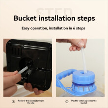 Tragbare elektrische Wasserflaschenpumpe Typ-C, wiederaufladbarer Tischspender für Zuhause und Büro