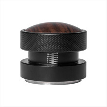Tasseur à café automatique, hauteur auto-adaptative, en bois massif, élastique, fond fileté noir, 58,35 mm