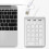 Mini teclado numérico com 18 teclas e 3 portas USB-C para laptop e computador desktop. 6