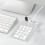 Mini teclado numérico com 18 teclas e 3 portas USB-C para laptop e computador desktop. 7
