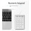 Mini teclado numérico com 18 teclas e 3 portas USB-C para laptop e computador desktop. 4