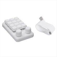 Teclado Macro Personalizado para Programação RGB com Função Copiar e Colar, Mini Jogos, Mecânico, Hotswap, Macropad, Bluetooth 5.0 + Com Fio