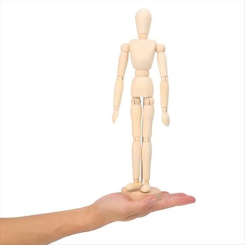 Conjunto de 5 Manequins de Madeira de 30 cm (12 Polegadas) para Desenho, Pintura e Posicionamento. 2