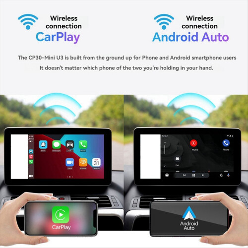 Kabelloser Android-Autoadapter Smart Mini Box Plug & Play Bluetooth für kabelgebundene Modelle 2