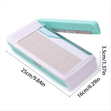 Cortador de papel artesanal compacto, aparador para scrapbooking, cortador antiderrapante, ferramenta versátil para artesanato.